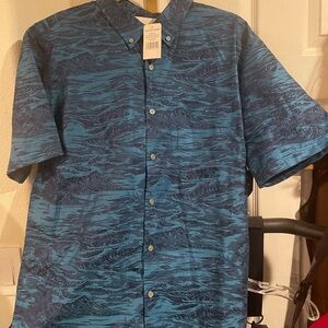 Tori Richard Blue Aquatic Casual Shirt